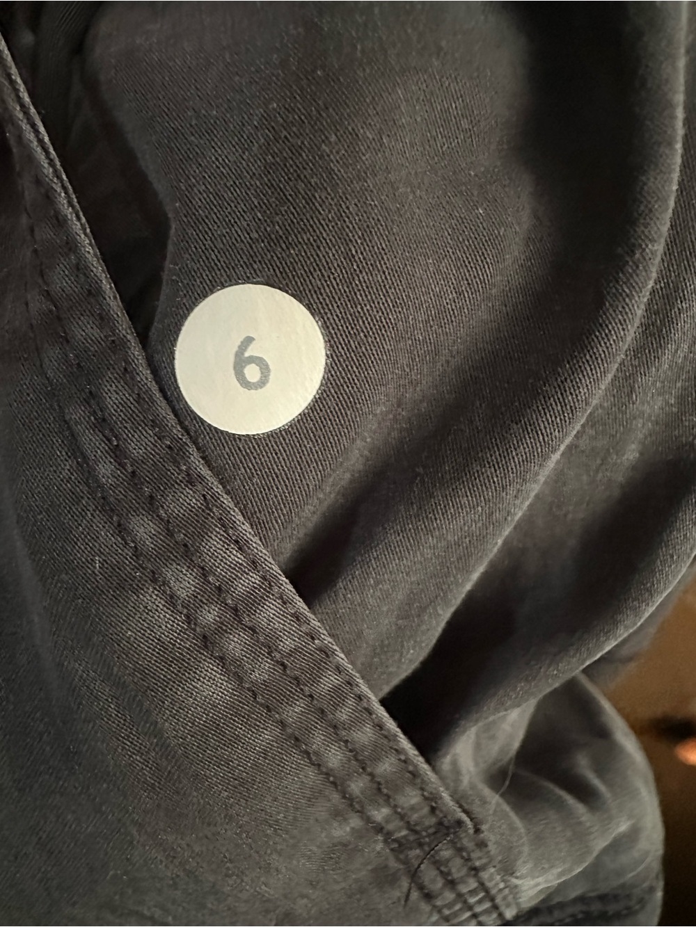 Lululemon Blissed Out Wrap Black Asymmetrical Hooded Sweater Size 6 - Picture 14 of 14